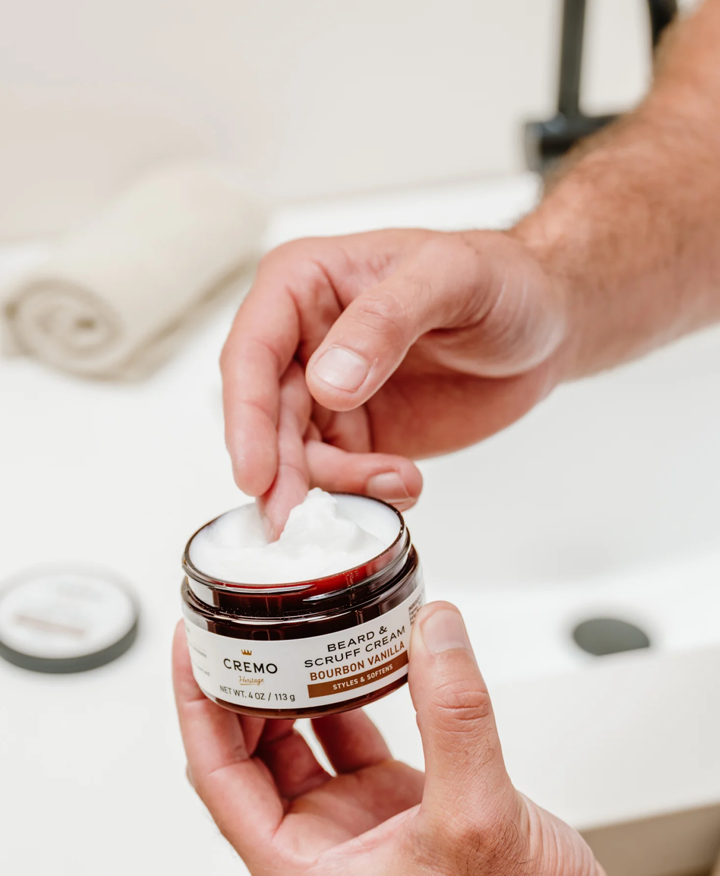 Bourbon Vanilla Beard & Scruff Cream - Image 4