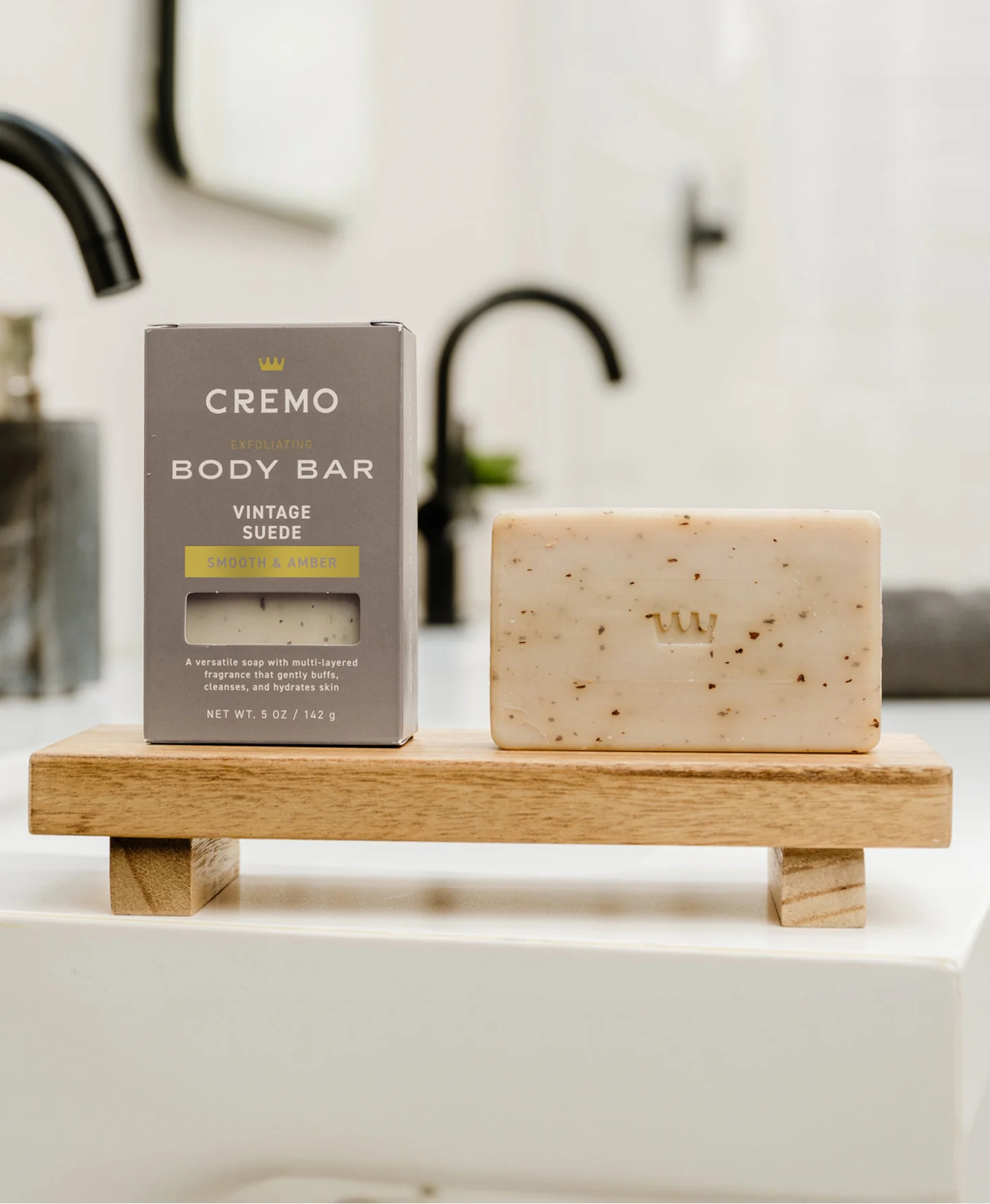 Vintage Suede Exfoliating Body Bar - Image 3
